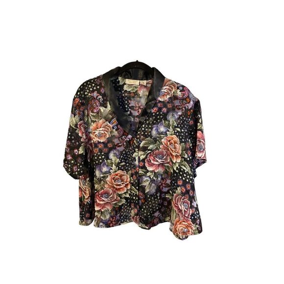 Victoria’s Secret vintage gold label floral night shirt/nightgown M/L adding top - Picture 6 of 9